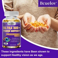 Ultra Eye+Vision Support 30 To 120 Softgels Fast Absorption Support Eye Health
