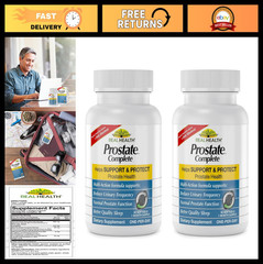 Prostate Health Supplements for Men – Saw Palmetto, Lycopene, 30 Count (2 Pack)