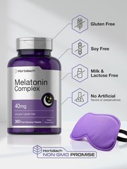 Horbäach Melatonin 40mg Complex | 360 Fast Dissolve Tablets | Adult Extra Streng