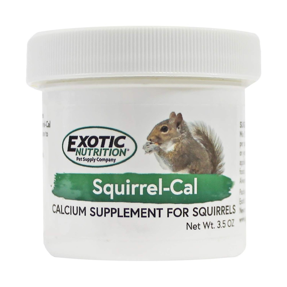 Calcium Powder Supplement for Pet Squirrels – 3.5 oz Ultra-Fine Formula