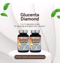 Glucenta Diamond Glowing & Glass Skin👌👌💯 Original. X 1 Bottle.. NEW LOOK