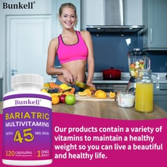 Bariatric Multivitamin Weight Management 120 Capsules Balance Immune Burn Fat