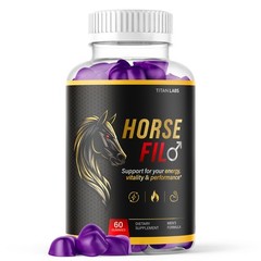 (1 Pack) Horse Fil Gums Advanced Male Health Support Formula HorseFil 60 Gummies
