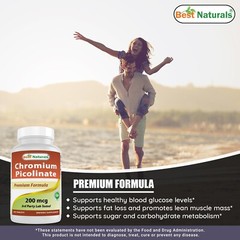 Best Naturals Chromium Picolinate Tablet, 200 mcg, 240 Count