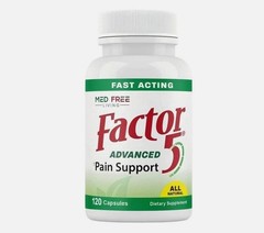 1-5pack Med Free of Living Factor 5 Organic Joint & Muscle Supports Complex 120