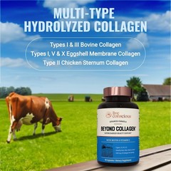 Live Conscious Beyond Collagen Multi Collagen Capsules – Types I, II, III, V & X