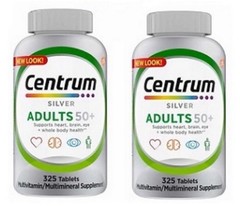 Centrum Silver Adults 50+ Multivitamin 325 Tablets Men&Women- 2 Pack