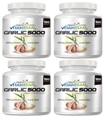 Garlic Oil 5000 4 X 100 Rapid gels Cholesterol Cardio Health Fresh Pills organic