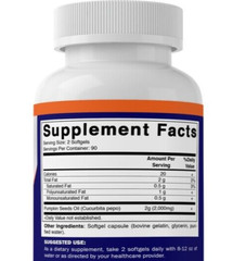 Pumpkin Seed Oil 2000mg 3X180 Softgels Nom GMO Made in the USA Cold Pressed