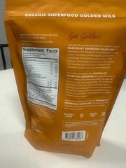 Paleovalley Organic Superfood Golden Milk Powder 30 Servings BB 08/26/2027