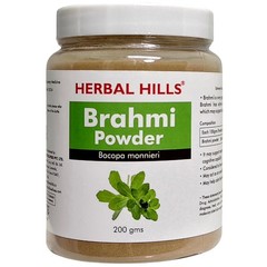 HERBAL HILLS Brahmi Powder 200GM Pack LONG EXPIRY