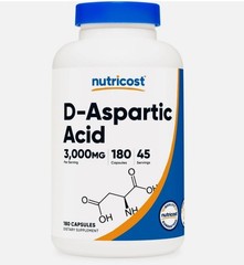 Nutricost D-Aspartic Acid Capsules (180 Capsules) (3000mg Serving)
