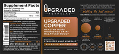 Upgraded Copper 2 Fl oz. 30servings: Healthy Hair, Skin, and Mood