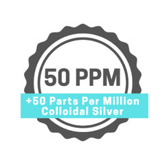 Colloidal Silver 50PPM 500ml 99.999% Pure Mineral Supplement Finest Silver Ions