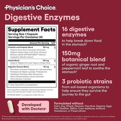 2 SETS–Physician’s Choice 60Billion Probiotic&Digestive Enzymes-DigestiveHealth