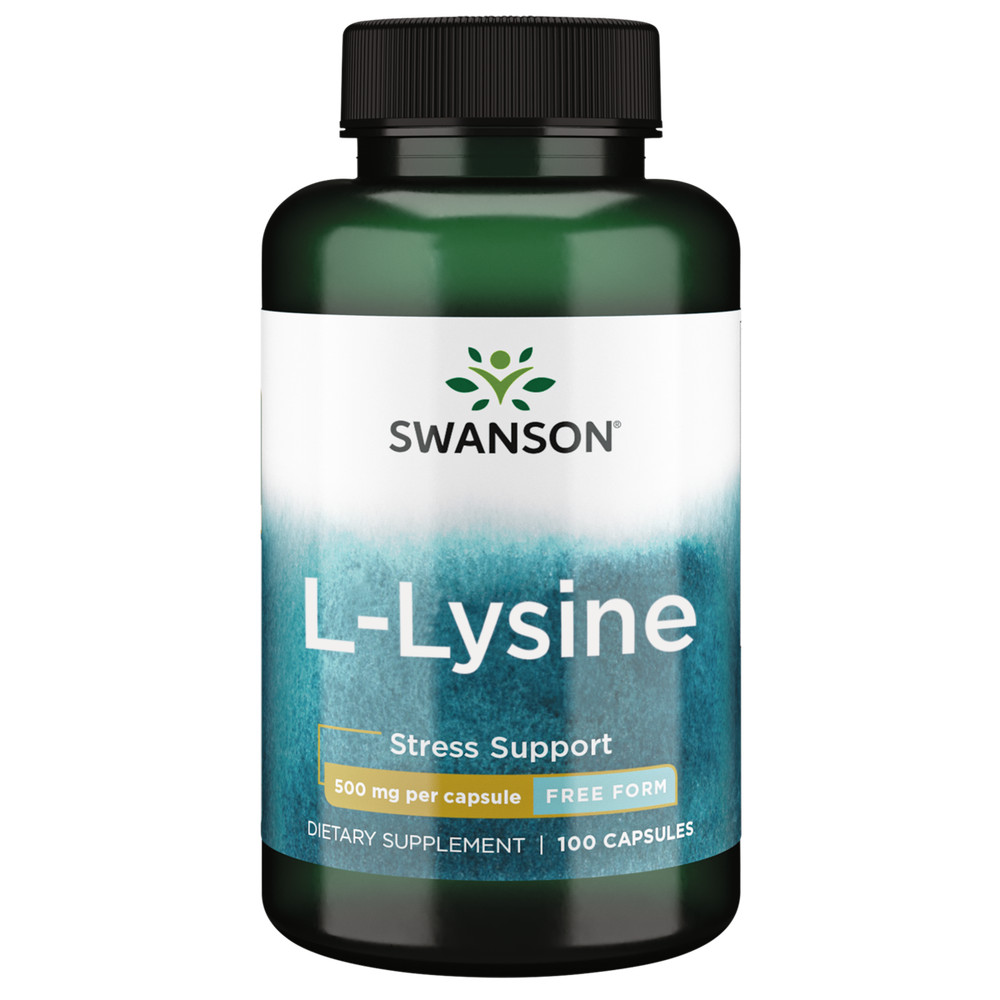 Swanson Free-Form L-Lysine 500 mg 100 Capsules