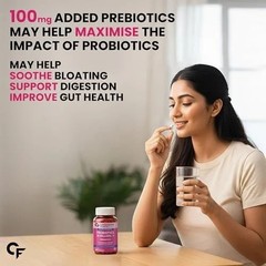 Carbamide Forte 30 Billion Probiotics Prebiotics 60 Veg Capsules Free Shipping