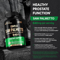 Saw Palmetto for Men 640Mg – Pumpkin Seed | Nettle | Zinc & Pygeum – Prostate He