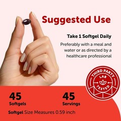 Triple Strength Astaxanthin 12mg Softgels Infused with MCT Oil – 45 Count