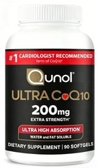 Qunol Ultra Coq10 200Mg Softgels, Ultra High Absorption Coenzyme Q10 Supplements
