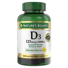 Nature’s Bounty 67959 Vitamin D3 Suppliments – 400 Softgels