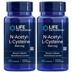 N-Acetyl Cysteine (NAC) 600mg 2X60 caps by Life Extension