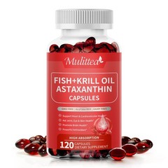 Antarctic Krill Oil Softgels Fish Oil Omega-3 Complex, EPA, DHA & Astaxanthin
