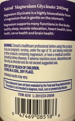 Natrol Magnesium Glycinate 240 mg High Absorption 120 CAPSULES / 2 month Supply