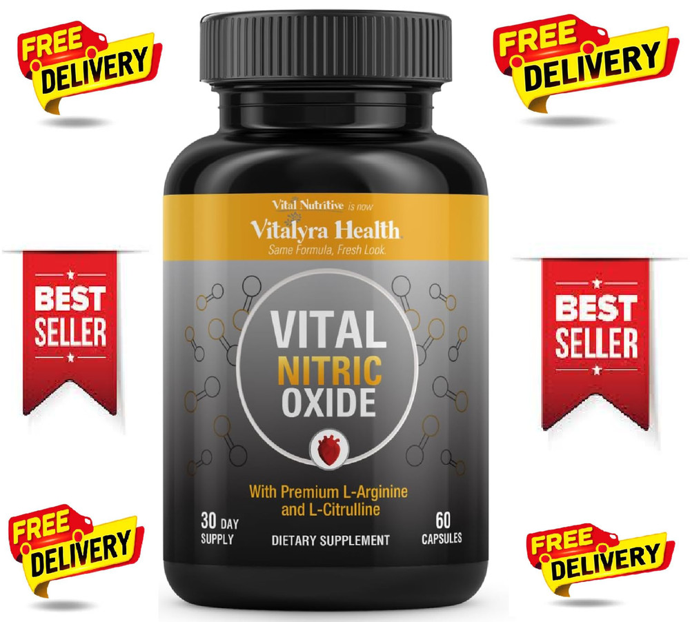 VITAL NUTRITIVE Nitric Oxide Supplement for Men – L-Arginine L-Citrulline | Boos