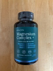 ETTA VITA Magnesium Complex + Vitamin D3 & B6, 60 Veggie Capsules