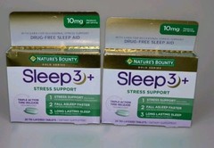 2 Boxes Nature’s Bounty Sleep3 + Stress Support 28 Tri-Layer Tablets ea Exp 2/27