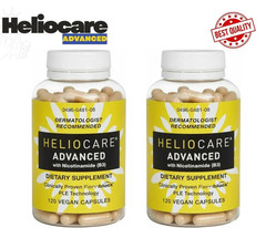2 Packs Heliocare Advanced Nicotinamide B3 Skin Health 120 Capsules Exp: 07/2027