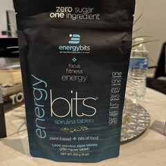 ENERGYBITS – Organic Spirulina Tablets – Plant-Based Algae Superfood – for Focus