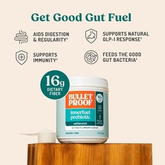 Innerfuel Prebiotic Fiber Powder, Unflavored, 16g Fiber, Plant-Sourced, Non-G…