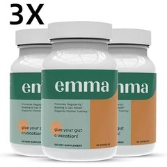 3 PC Emma Relief Supplement KONSCIENS KETO For Gut Bloating – 180 Capsules