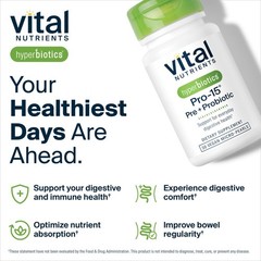 Vital Nutrients Pro15 Prebiotics and Probiotics for Women and Men | 15 Scienc…
