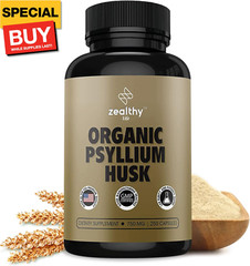 Organic Psyllium Husk Capsules, Natural Fiber Supplement for Gut Health* – Alter