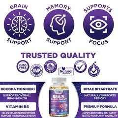 Brain Supplement – Memory Booster, Focus Function, Clarity – Phosphatidylserine