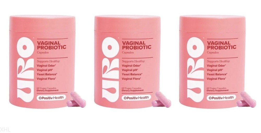 3 PACK URO O Positiv Vaginal Probiotics for Women pH Balance with Prebiotics