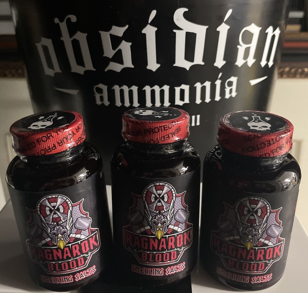 3 Bottles of STRONG Ragnarok Blood Smelling Salts Ammonia Inhalant Athletes New