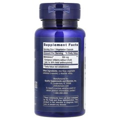 Life Extension Standardized European Bilberry Extract 100mg 3X90Caps Anthocyanin