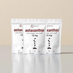 3PCS Astaxanthin 120 Softgels 12mg – Supports Eye Health and Joint Health