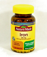 Nature Made Iron 65 mg 365 Tablets New Free Shipping 08/2027
