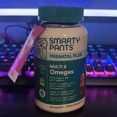 SmartyPants Prenatal Plus Multivitamin & Omegas Gummies 90ct- EXP 8/2027