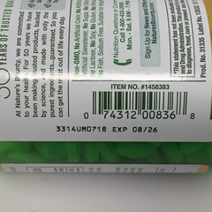 NATURE’S BOUNTY ZINC 50 mg 400 Tablets Supports Immune System Health Exp 08/26