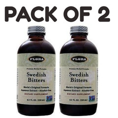 Flora Swedish Bitters (Alcohol-Free) – 8.5 fl oz – Pack of 2