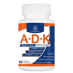 ADK Vitamin Supplement 20000 IU – High Potency Vitamins A, D3 and K1 for Hear…