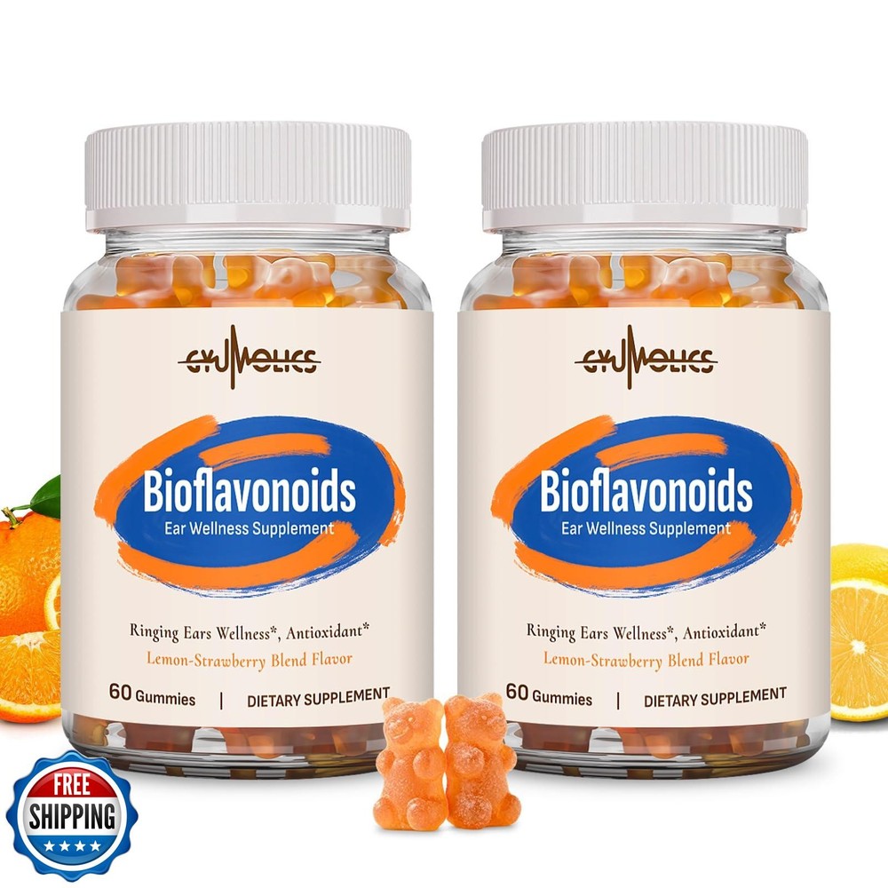 Gyumolics Flavonoid Supplement Gummies 3000mg – Bioflavonoid Complex with Hes