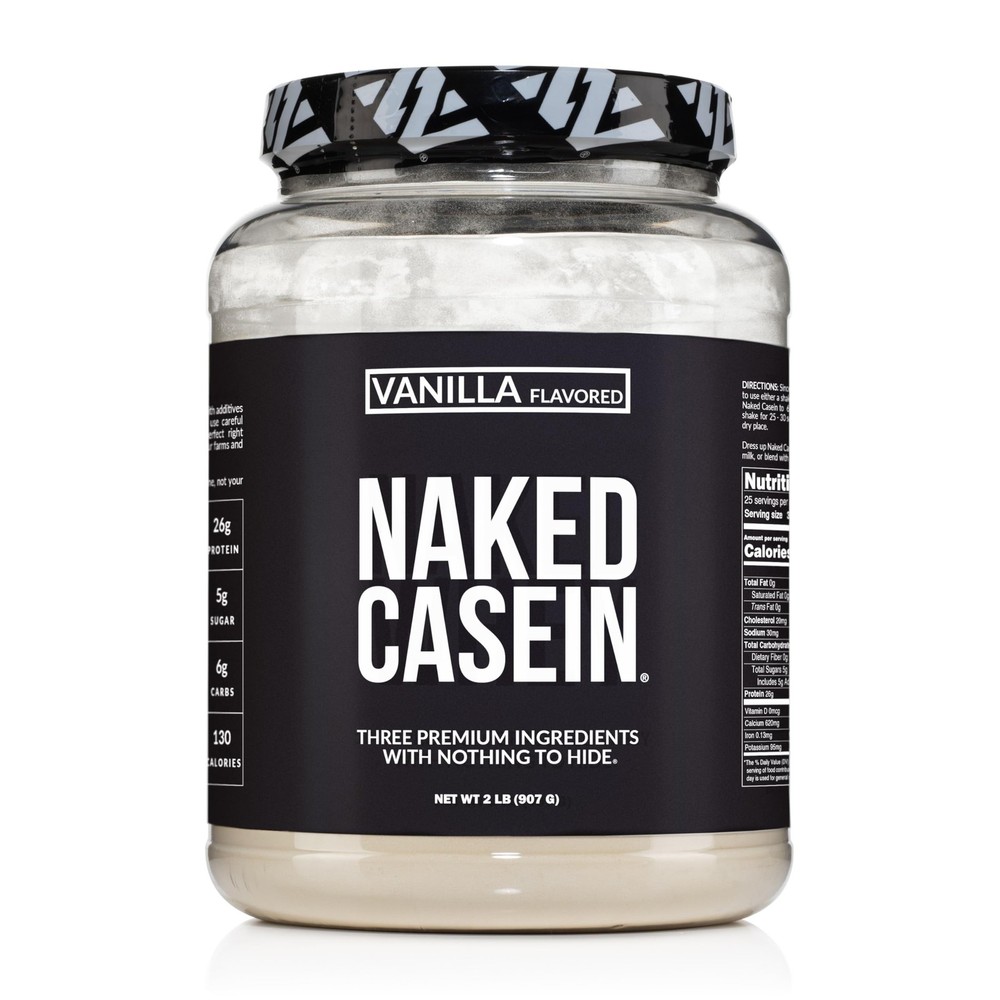 NAKED Casein – 2Lb Micellar Vanilla Casein Protein – Bulk, NSF Certified, GMO…