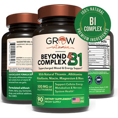 Dr. Berg LIKE Natural Vitamin B1 Thiamine B1 – Energy And Mood 90 Capsules